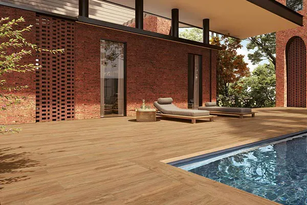 زیبایی چوب با دوام پرسلان؛ گرمای طبیعت در حیاط شما.