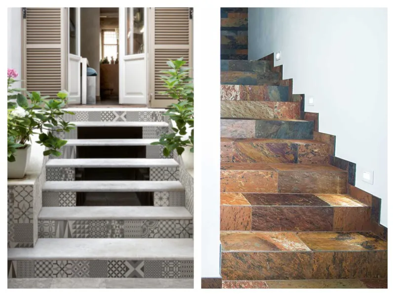 راهنمای کامل انتخاب بین سنگ و سرامیک برای راه پله