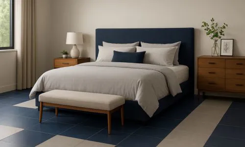 ترکیب سرامیک آبی و طوسی