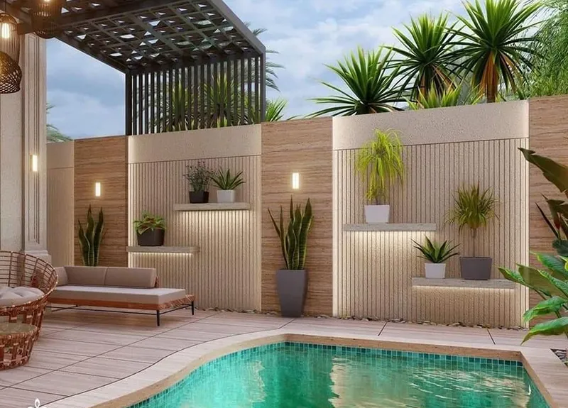 ابعاد مختلف سرامیک برای دیوار حیاط