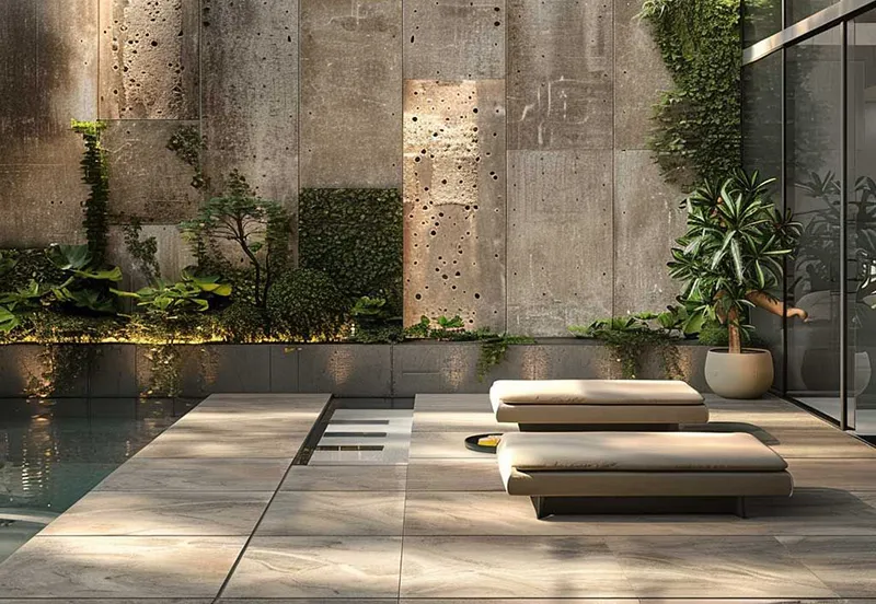 مزایای سرامیک پرسلان برای دیوار حیاط