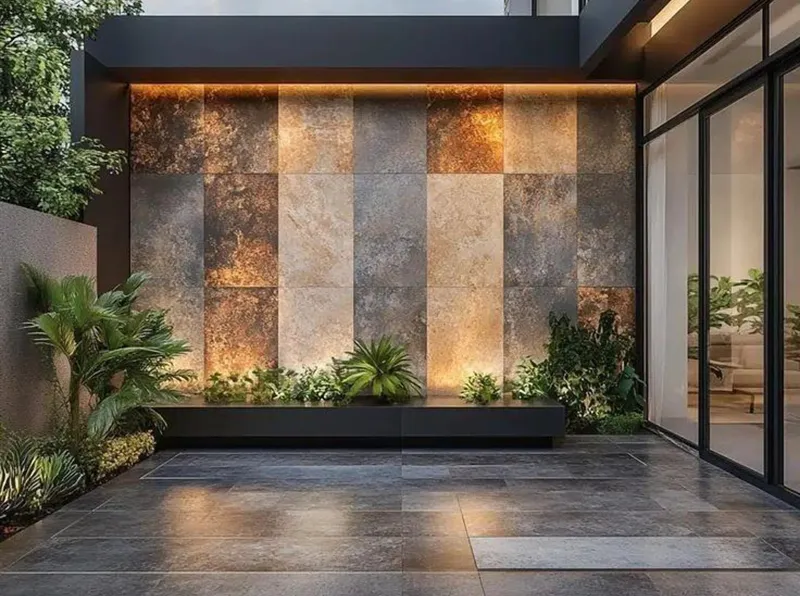 راهنمای جامع انتخاب بهترین سرامیک برای دیوار حیاط