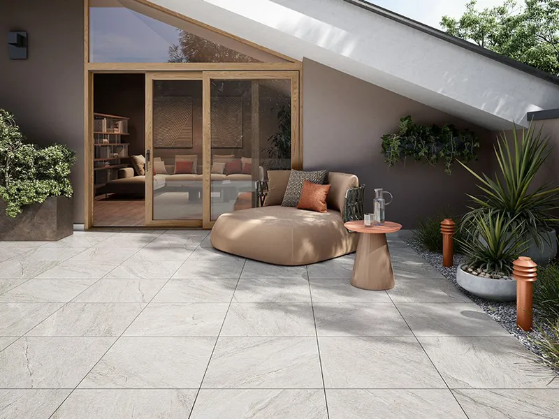 سرامیک طرح سنگ سفید برای تراس