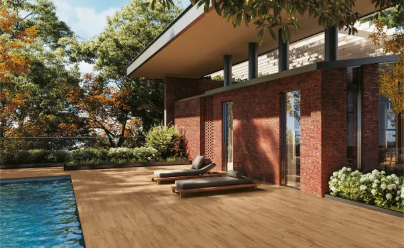 سرامیک طرح چوب ضد لغزش برای بالکن