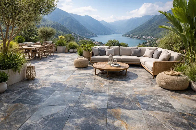 سرامیک طرح بلواستون برای تراس