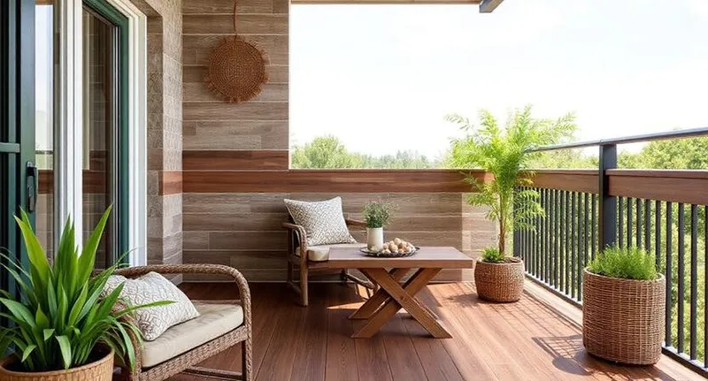 بالکن با سبک روستیک