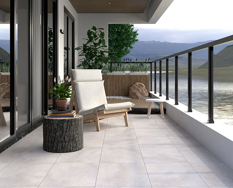 سرامیک رنگ بژ شنی برای تراس