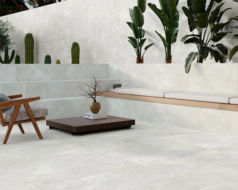 سرامیک طرح سنگ سفید برای برای تراس
