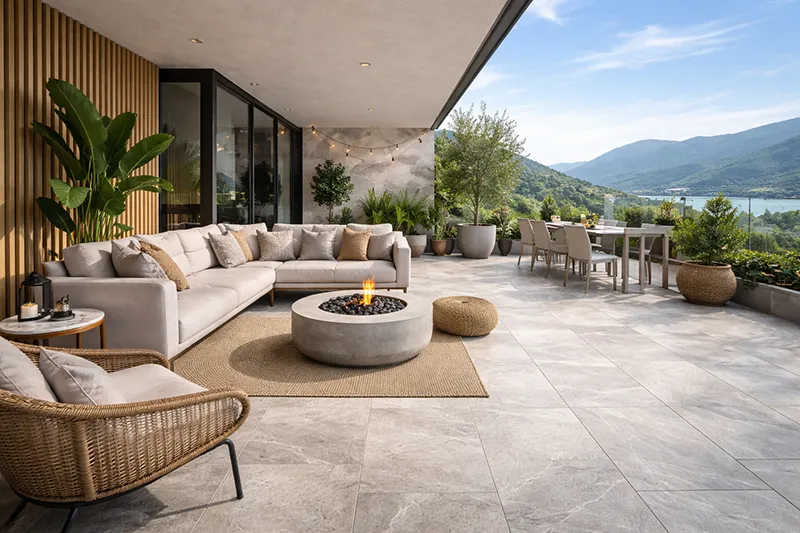 سرامیک طرح سنگ آلمانی برای تراس