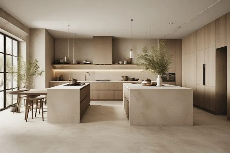 کاشی بین کابینتی رنگ خنثی