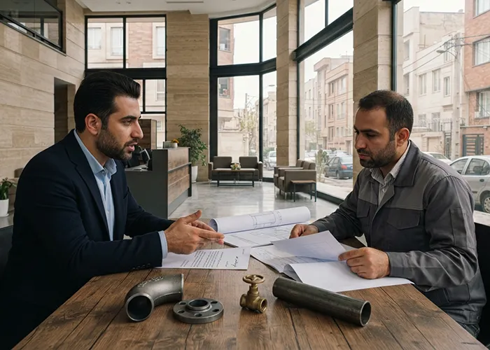 تهاتر لوله و اتصالات گاز با ملک